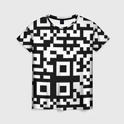 Женская футболка Qr codeкуаркод