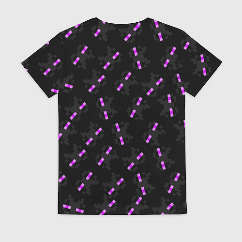 Женская футболка ЛИЦО ЭНДЕРМЕНА, МАЙНКРАФТ / 3D-принт – фото 2