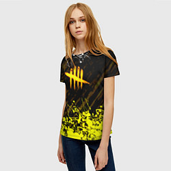 Футболка женская Dead by Daylight Неон, цвет: 3D-принт — фото 2