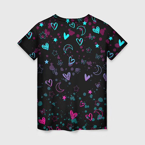 Женская футболка ЛОЛ ДЖИНКС LOVE IS HEART / 3D-принт – фото 2