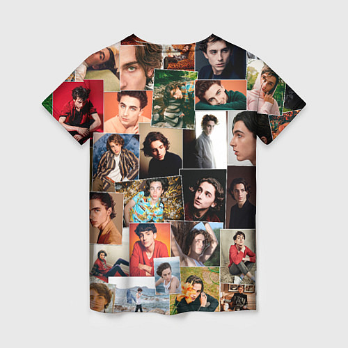 Женская футболка Тимоти цветной коллаж / 3D-принт – фото 2