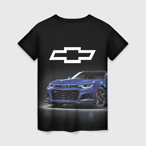 Женская футболка Chevrolet Camaro ZL1 Motorsport / 3D-принт – фото 2