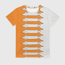 Футболка женская Лисицы Foxes, цвет: 3D-принт