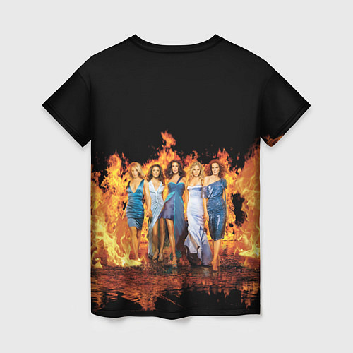 Женская футболка Desperate Housewives в огне / 3D-принт – фото 2