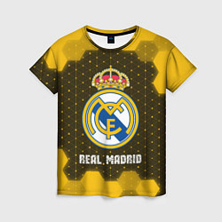Футболка женская РЕАЛ МАДРИД Real Madrid Графика, цвет: 3D-принт
