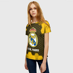 Футболка женская РЕАЛ МАДРИД Real Madrid Графика, цвет: 3D-принт — фото 2