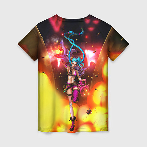 Женская футболка ARCANE League Of Legends JINX взрыв / 3D-принт – фото 2