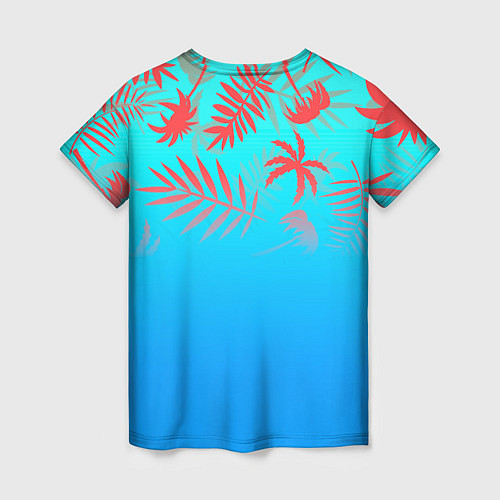 Женская футболка 6IX9INE tropical / 3D-принт – фото 2