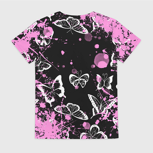 Женская футболка Adele - Бабочки / 3D-принт – фото 2