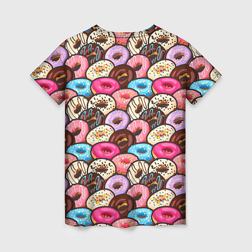 Женская футболка Sweet donuts / 3D-принт – фото 2