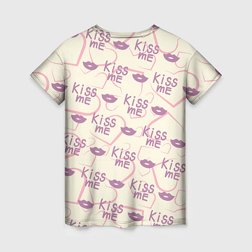 Женская футболка Kiss meкошечки / 3D-принт – фото 2