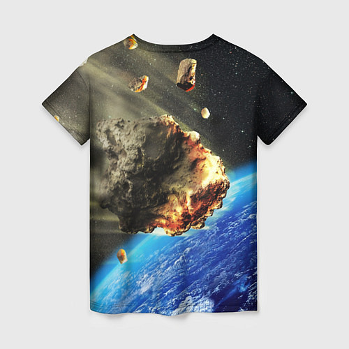 Женская футболка Комета, перед столкновением с Землёй! / 3D-принт – фото 2