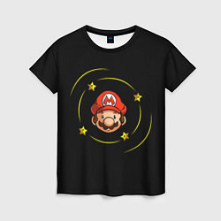 Женская футболка Звездочки вокруг Марио