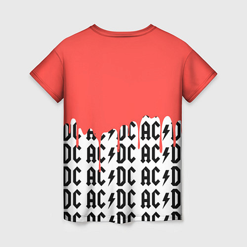 Женская футболка Ac dc rock / 3D-принт – фото 2