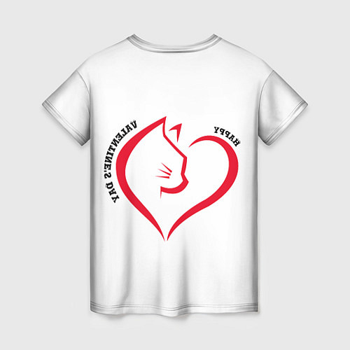 Женская футболка День святого Валентина мир / 3D-принт – фото 2