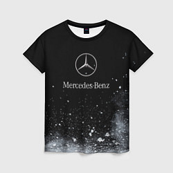 Футболка женская Mercedes-Benz распылитель, цвет: 3D-принт