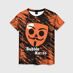 Футболка женская БАБЛ КВАС - BUBBLE KVASS ИГРА, цвет: 3D-принт