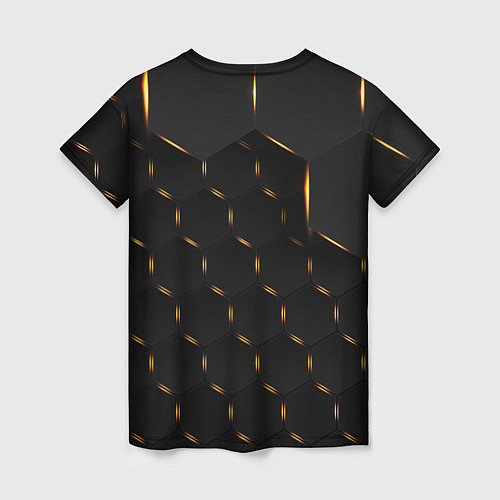 Женская футболка Hexagonшестиугольник / 3D-принт – фото 2