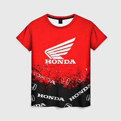 Футболка женская Honda sport брызги, цвет: 3D-принт