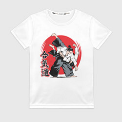 Женская футболка Айкидо Aikido