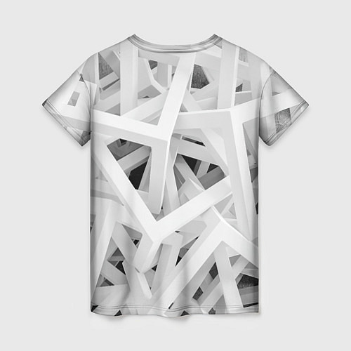 Женская футболка БЕЛЫЙ АРХИТЕКТОР / 3D-принт – фото 2