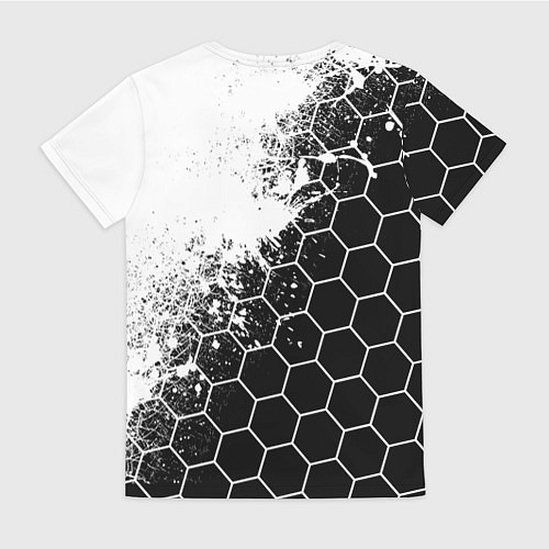 Женская футболка Peugeot Соты / 3D-принт – фото 2