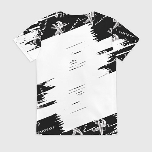 Женская футболка Peugeot Auto Бренд / 3D-принт – фото 2