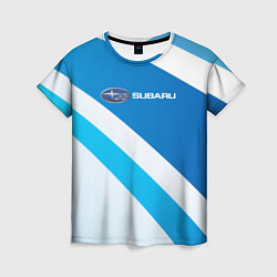 Женская футболка Subaru Logo спорт