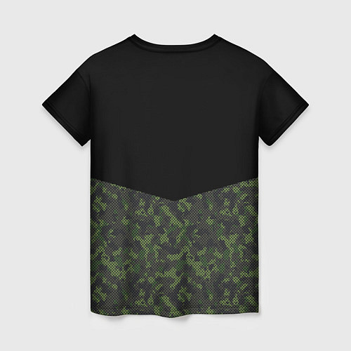 Женская футболка Охотничьи Войска камуфляж / 3D-принт – фото 2