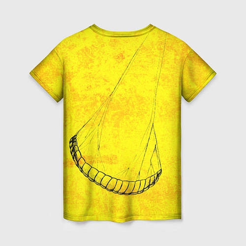 Женская футболка Кайтер на лыжах / 3D-принт – фото 2