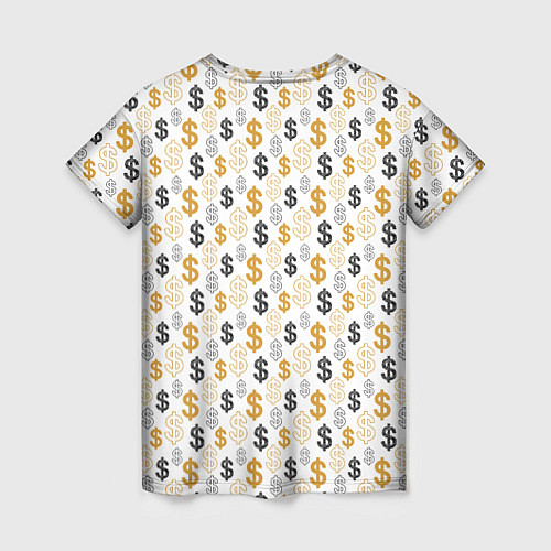 Женская футболка Денежные Знаки Доллара / 3D-принт – фото 2
