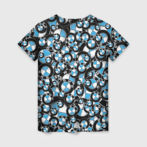 Женская футболка BMW PATTERN LOGO / 3D-принт – фото 2