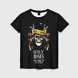 Женская футболка Guns n roses, группа