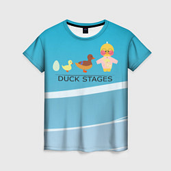 Женская футболка Duck stages 3D