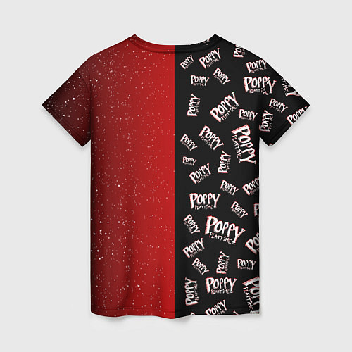 Женская футболка Poppy Playtime Half Pattern Half Face / 3D-принт – фото 2
