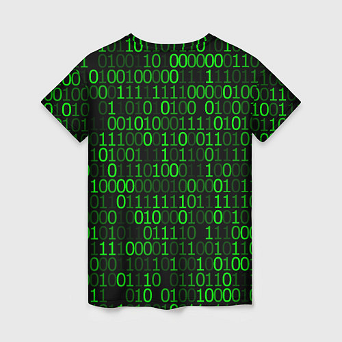 Женская футболка Бинарный Код Binary Code / 3D-принт – фото 2