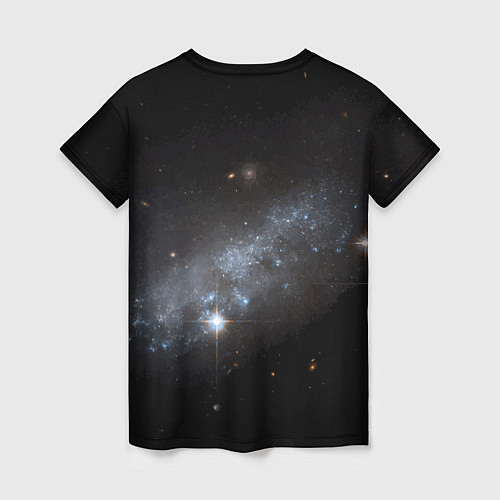 Женская футболка Галактическая беспредельная любовь / 3D-принт – фото 2