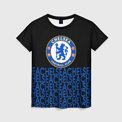 Футболка женская Chelsea челси паттерн, цвет: 3D-принт