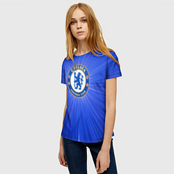 Футболка женская Chelsea football club, цвет: 3D-принт — фото 2