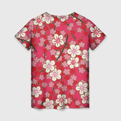 Женская футболка Пышная весна / 3D-принт – фото 2