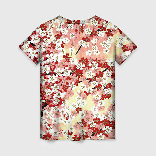 Женская футболка Цветущая весна / 3D-принт – фото 2