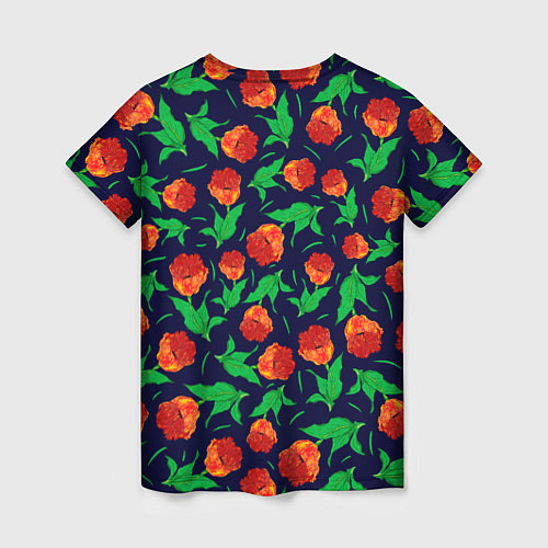 Женская футболка Тюльпаны Весенние цветы / 3D-принт – фото 2