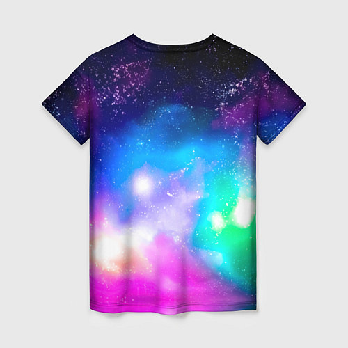 Женская футболка Colorful Space Космос / 3D-принт – фото 2