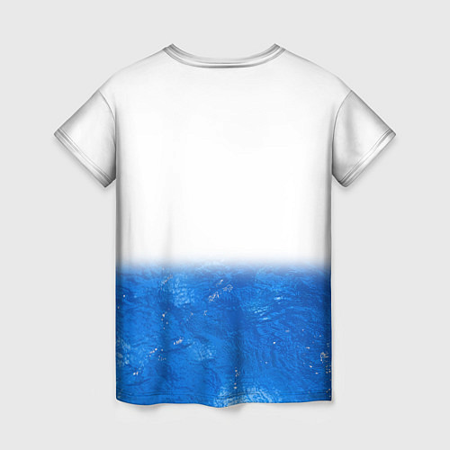 Женская футболка Спортивное плавание Aqua sport / 3D-принт – фото 2