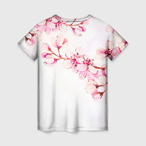 Женская футболка Распустившаяся весна / 3D-принт – фото 2