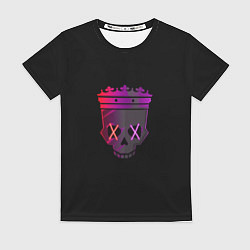 Футболка женская Череп с короной Skull with crown, цвет: 3D-принт