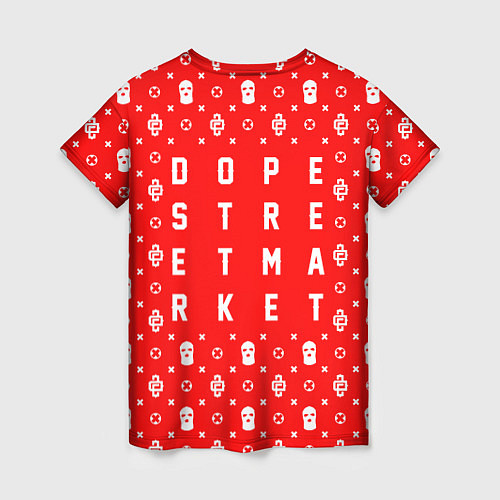 Женская футболка Red Dope Camo Dope Street Market / 3D-принт – фото 2