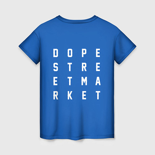 Женская футболка Узор Blue Rollister Dope Street Market / 3D-принт – фото 2