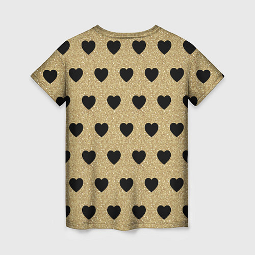 Женская футболка Лалафанфан с сердцах / 3D-принт – фото 2