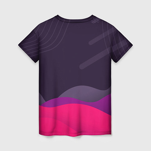 Женская футболка Серфинг и лето / 3D-принт – фото 2
